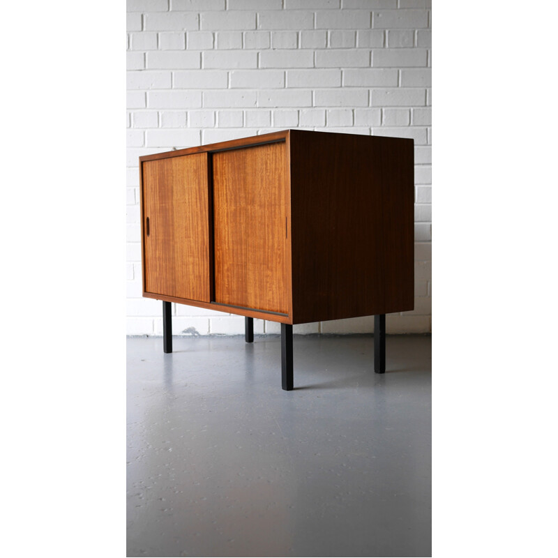 Vintage walnut cabinet by Robin Day for Hille - 1950s