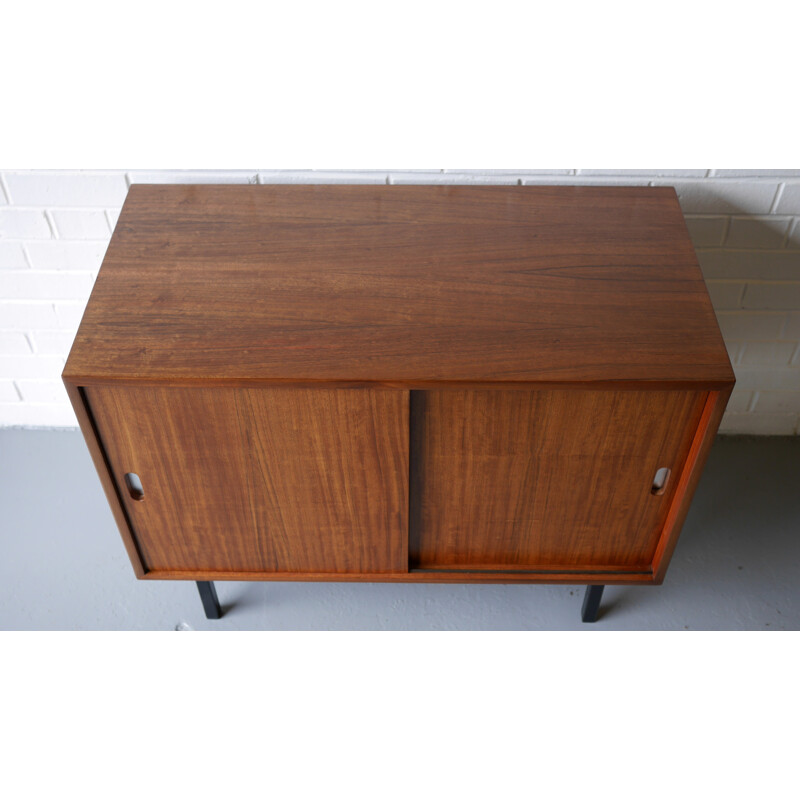 Vintage walnut cabinet by Robin Day for Hille - 1950s