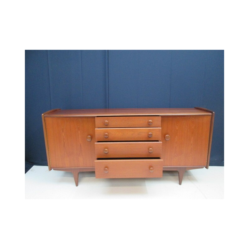 Scandinavian teak Vintage sideboard with drawers - 1960s