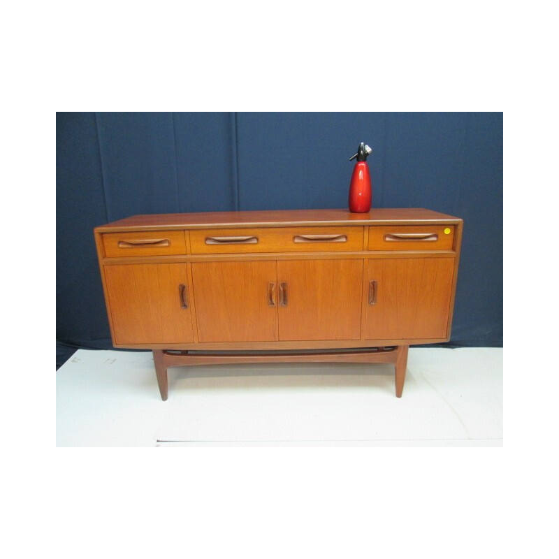Teak Vintage sideboard with 4 drawers - 1960s