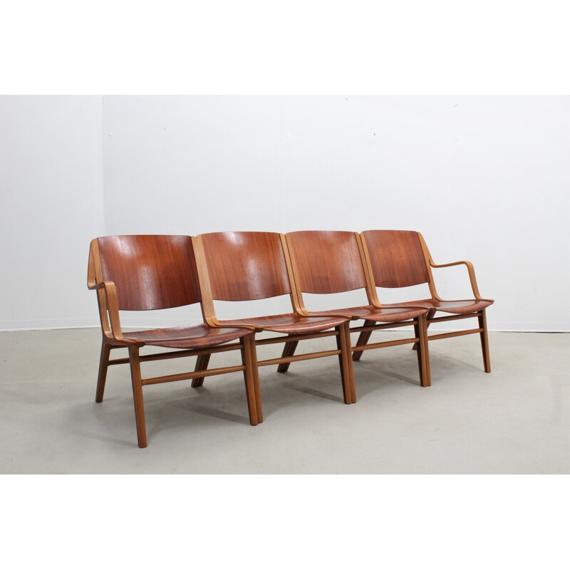 Set of 4 Vintage Lounge Chairs by Peter Hvidt & Orla Mølgaard-Nielsen for Fritz Hansen - 1960s