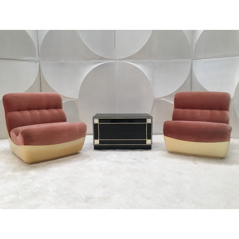 Set of 2 Vintage Space age Armchairs  - 1970s
