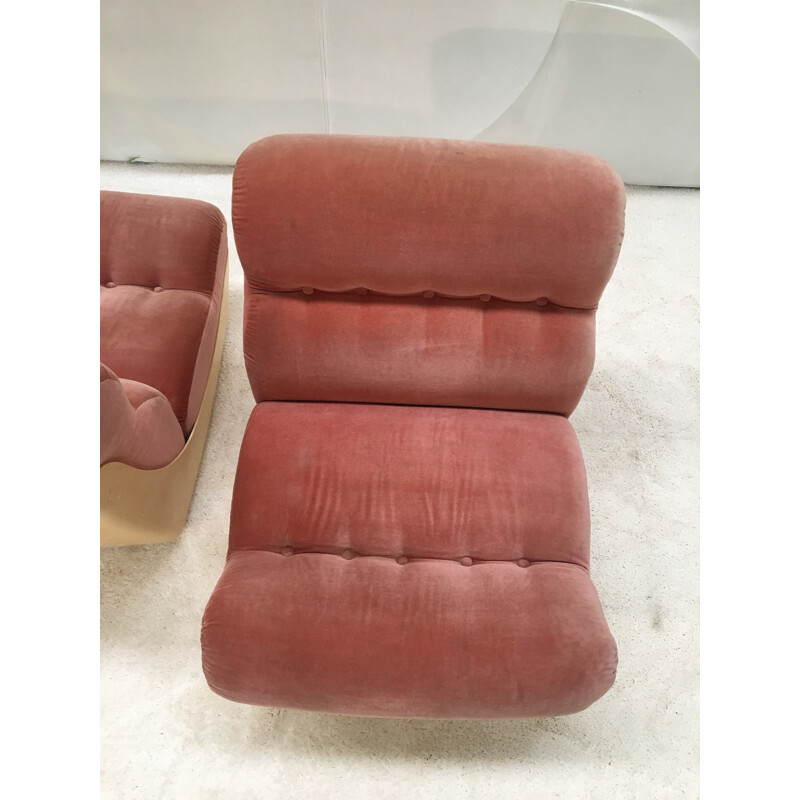 Set of 2 Vintage Space age Armchairs  - 1970s