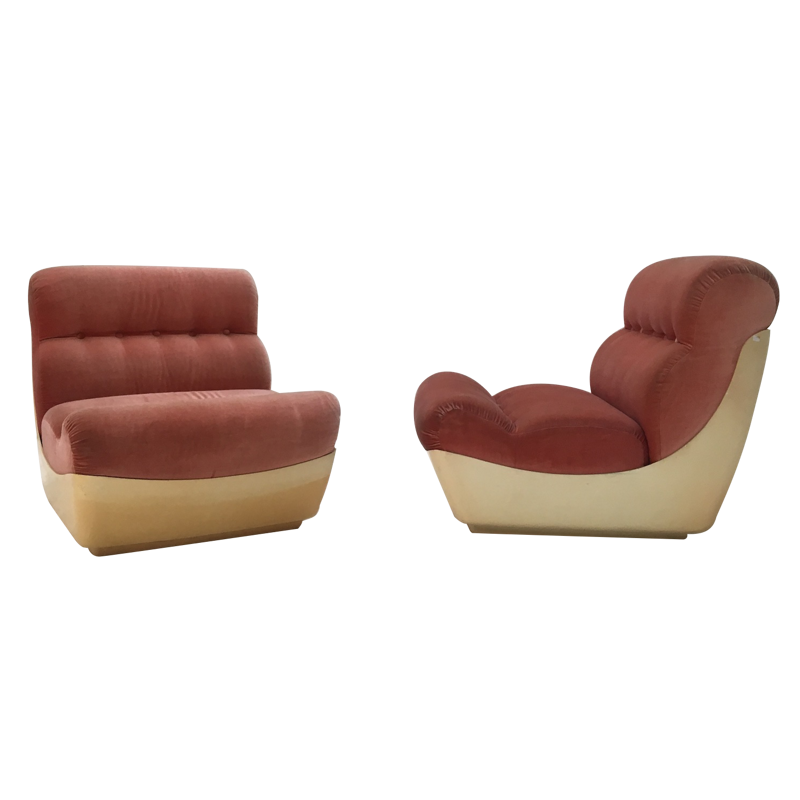 Set of 2 Vintage Space age Armchairs  - 1970s