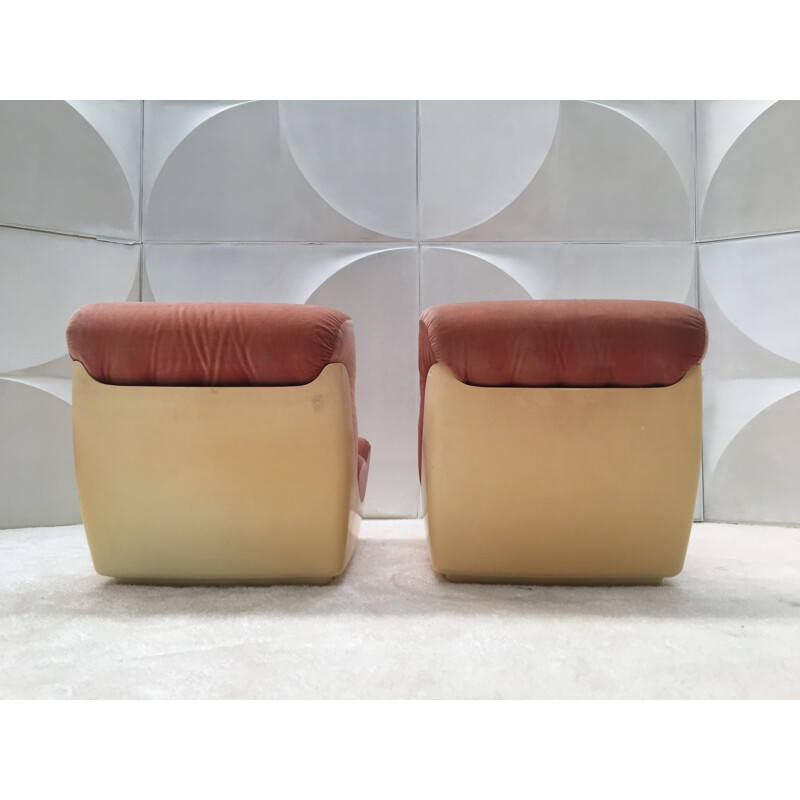 Set of 2 Vintage Space age Armchairs  - 1970s