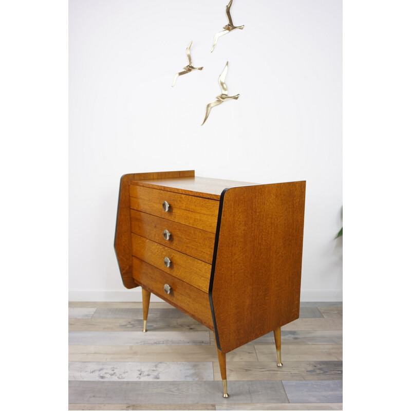 Vintage wooden chest of drawers - 1950s