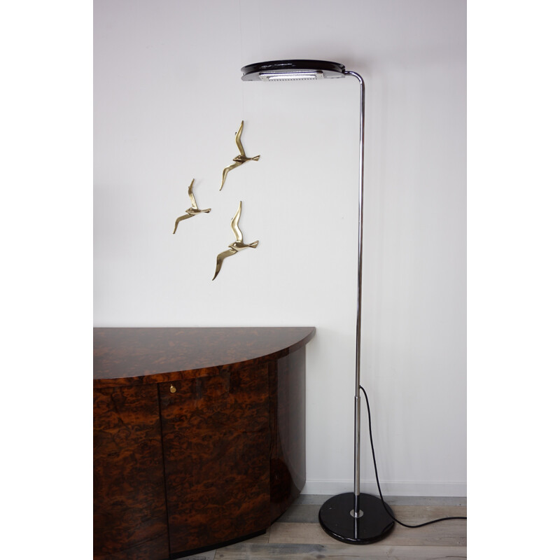 Vintage "Mezzaluna" floor lamp by Bruno Gecchelin for Skipper - 1970s