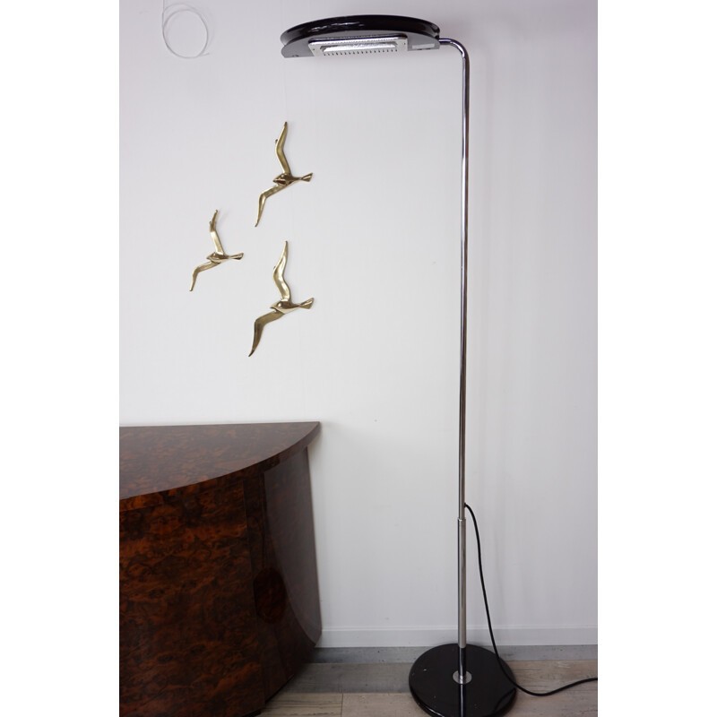 Vintage "Mezzaluna" floor lamp by Bruno Gecchelin for Skipper - 1970s