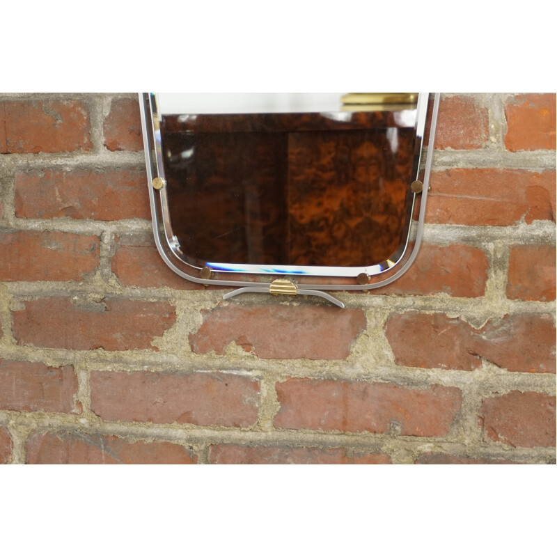 Vintage french beveled mirror - 1950s