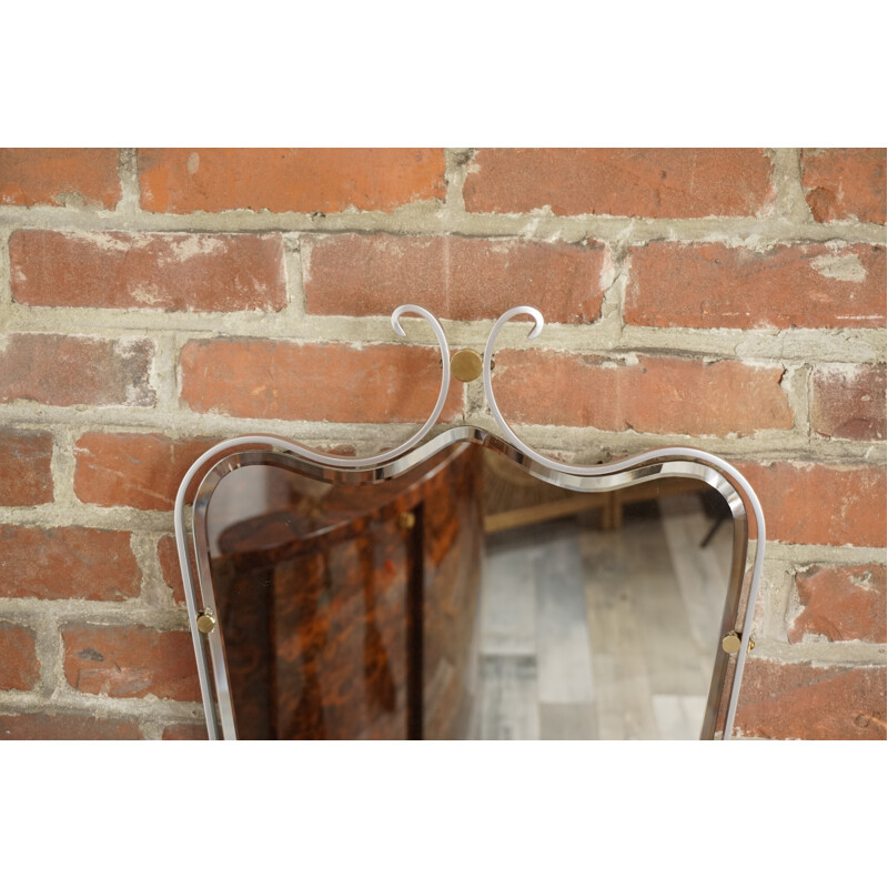 Vintage french beveled mirror - 1950s