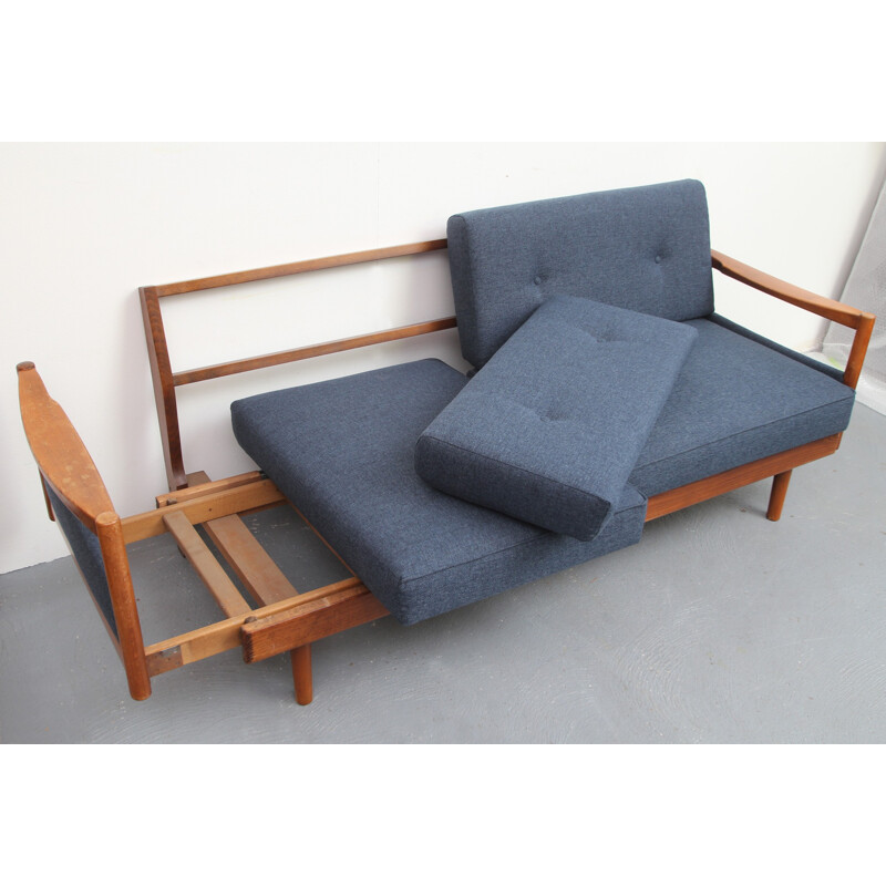 Vintage daybed in dark blue - 1960s