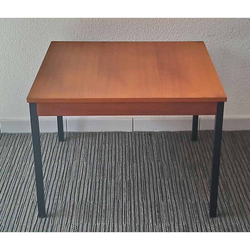 Vintage coffee table in wood & metal for Opal Möbel - 1950s