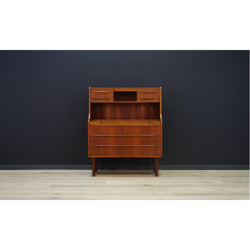 Danish vintage secretary in teak - 1960s