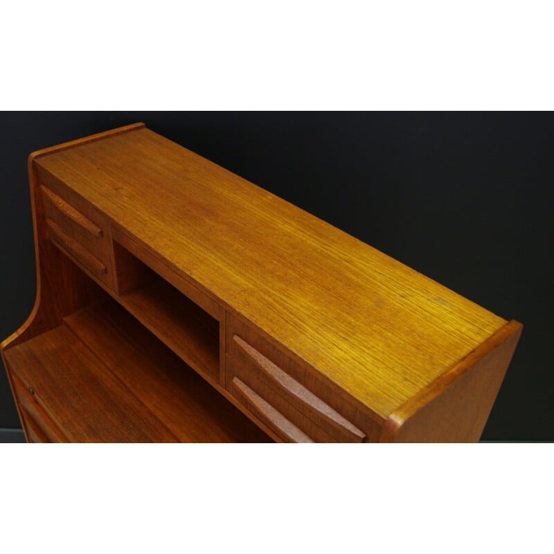 Danish vintage secretary in teak - 1960s