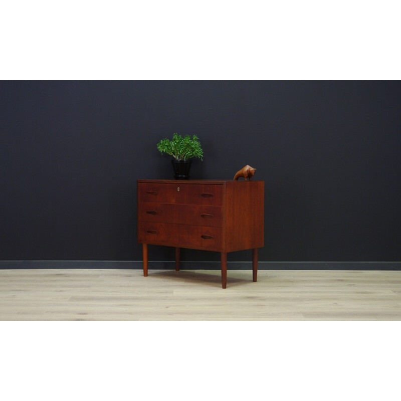 Vintage danish chest of drawers in teak - 1960s