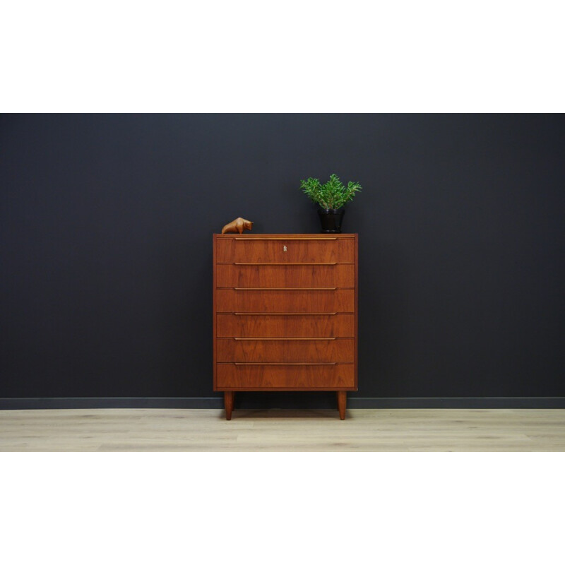 Danish vintage chest of drawers in teak - 1960s