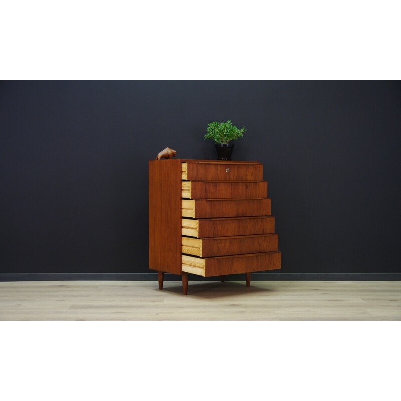 Danish vintage chest of drawers in teak - 1960s