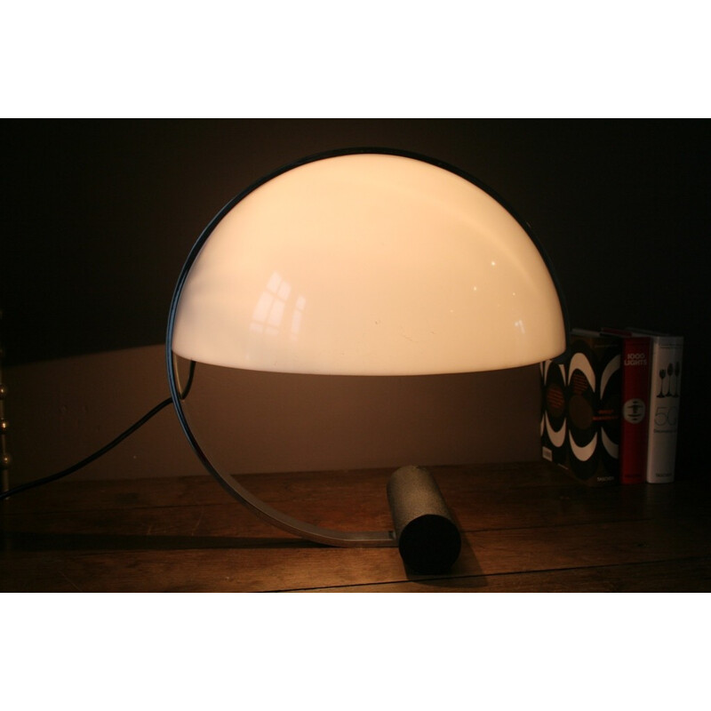 Lampe de bureau en métal et plexi, édition Stilnovo - 1970