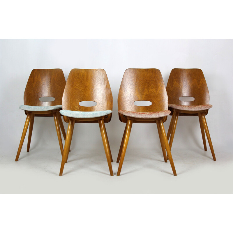 Set of 4 Dining Chairs by Frantisek Jirak for Tatra - 1960s