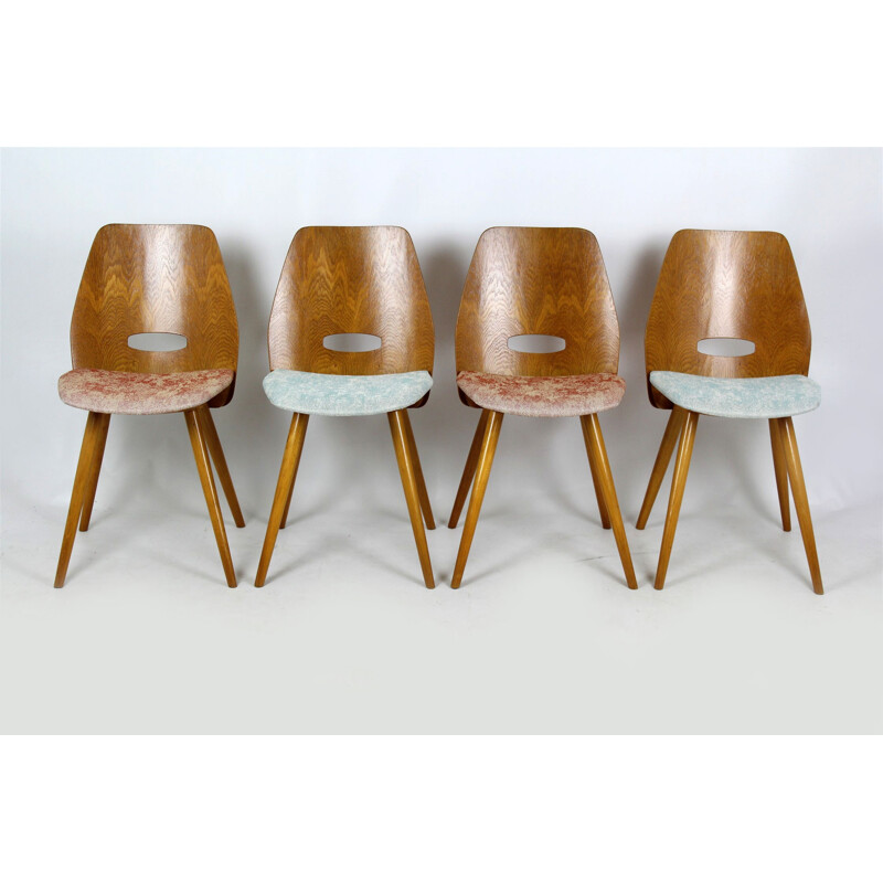 Set of 4 Dining Chairs by Frantisek Jirak for Tatra - 1960s