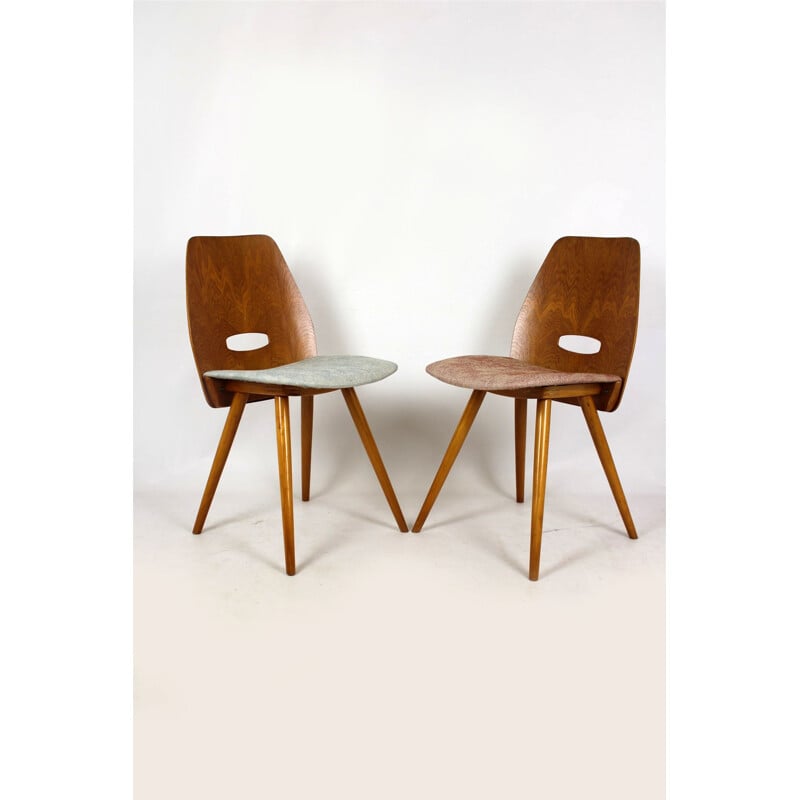 Set of 4 Dining Chairs by Frantisek Jirak for Tatra - 1960s