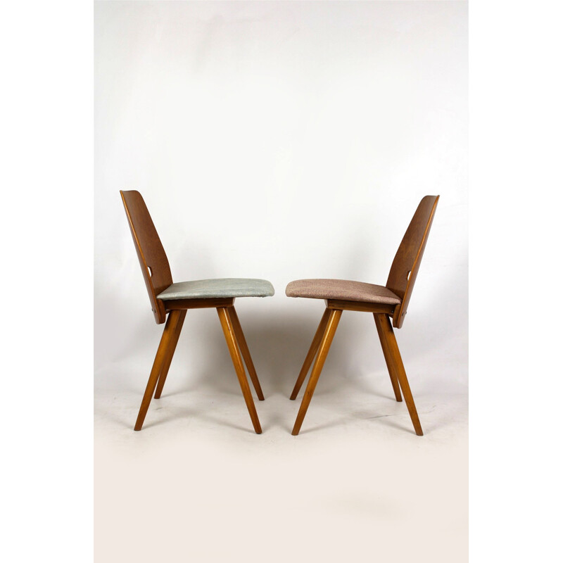 Set of 4 Dining Chairs by Frantisek Jirak for Tatra - 1960s