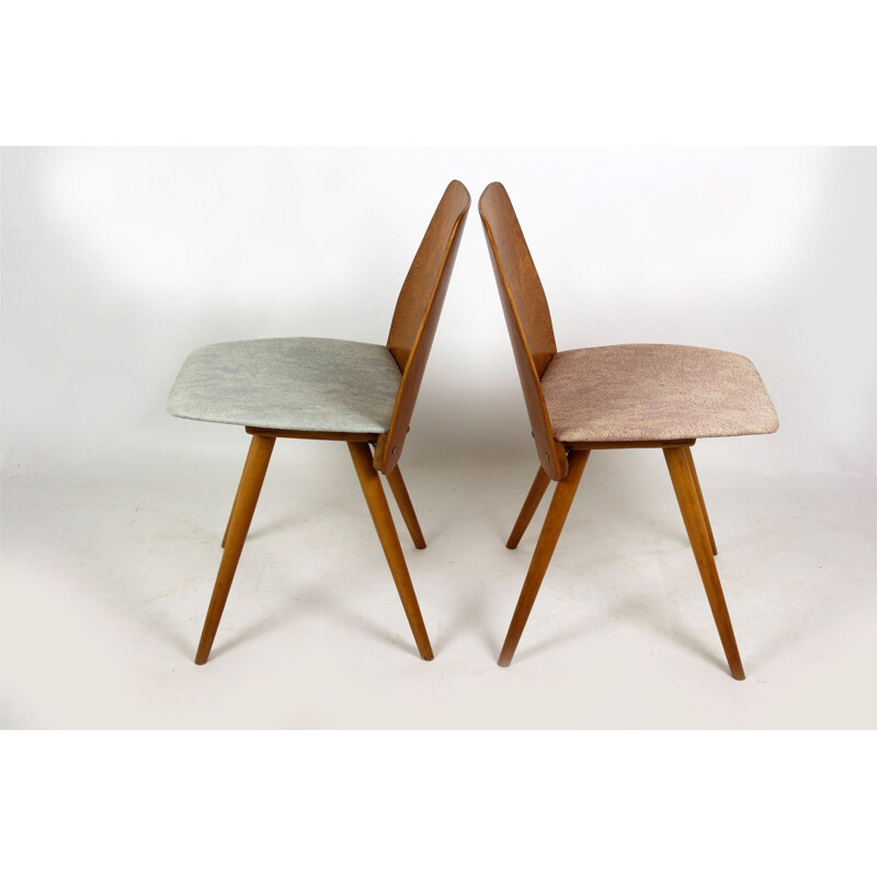 Set of 4 Dining Chairs by Frantisek Jirak for Tatra - 1960s