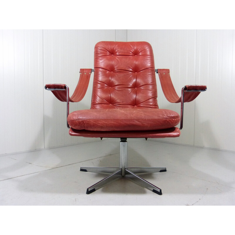 Fauteuil lounge Vintage Pivotant par Geoffrey Harcourt pour Artifort - 1960