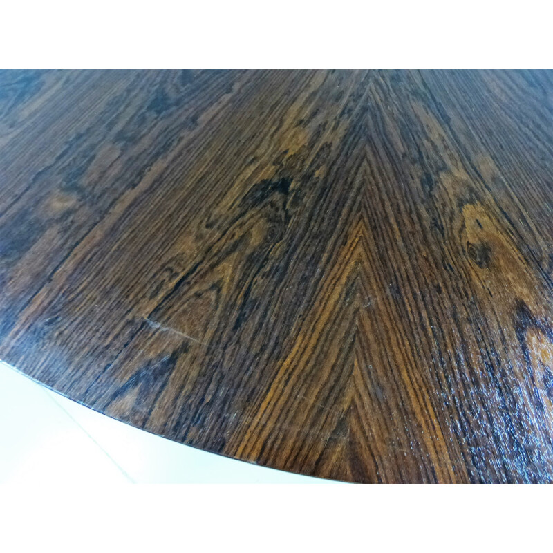 Round Rio Rosewood Dining Table with - 1960s