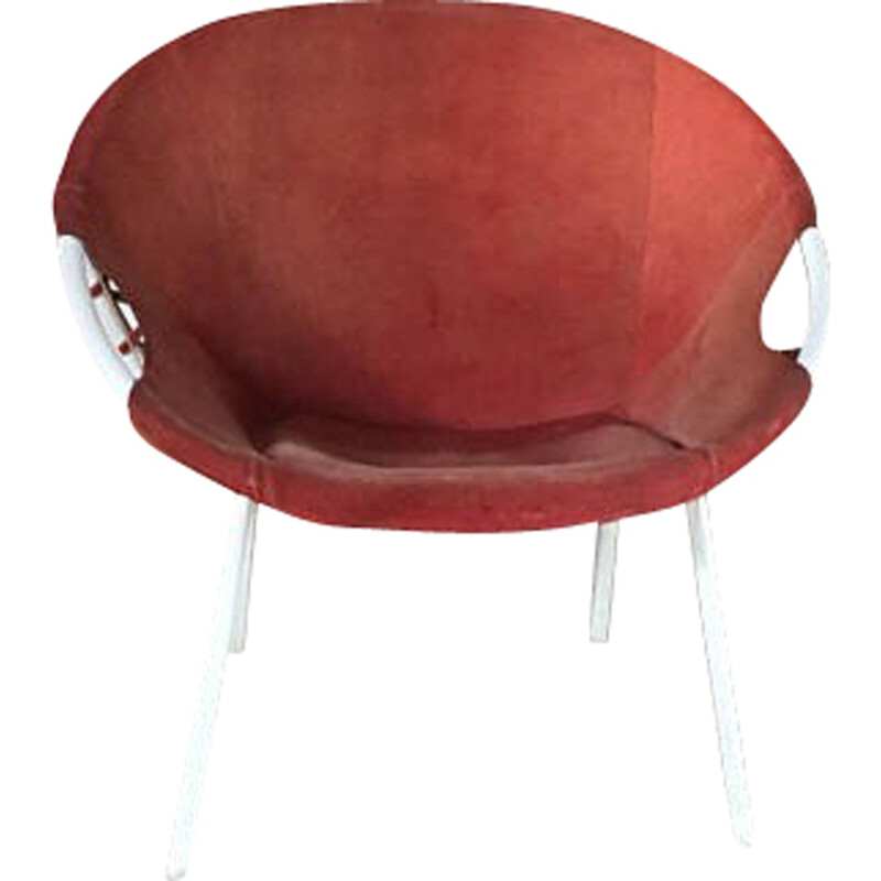 Vintage lederen fauteuil van Lusch - 1970