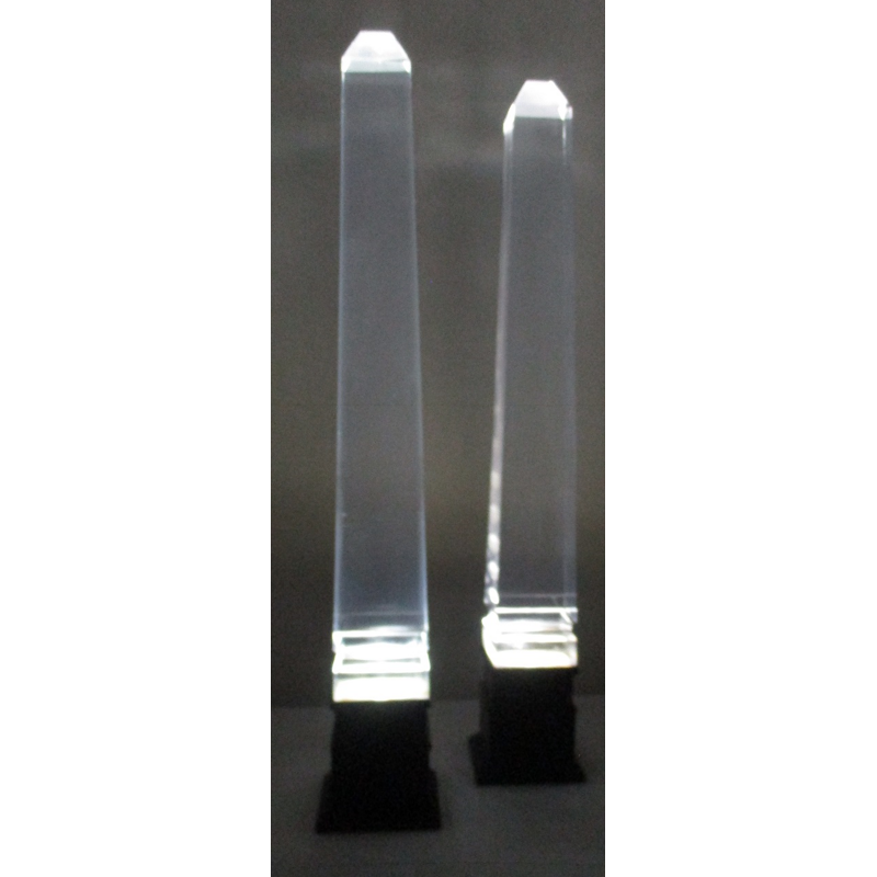 Paar leuchtende Vintage-Lampen aus Plexiglas von Romeo Circa , 1970
