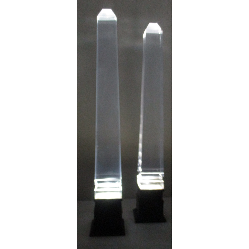 Pareja de lámparas vintage de plexiglás luminoso de Romeo Circa , 1970