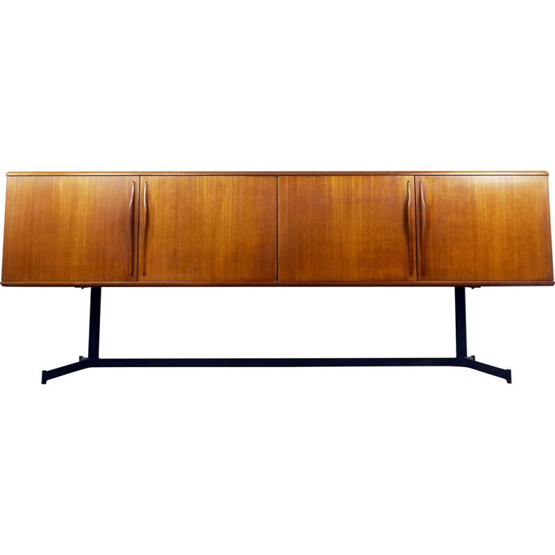 Vintage minimalist sideboard in teak - 1960s