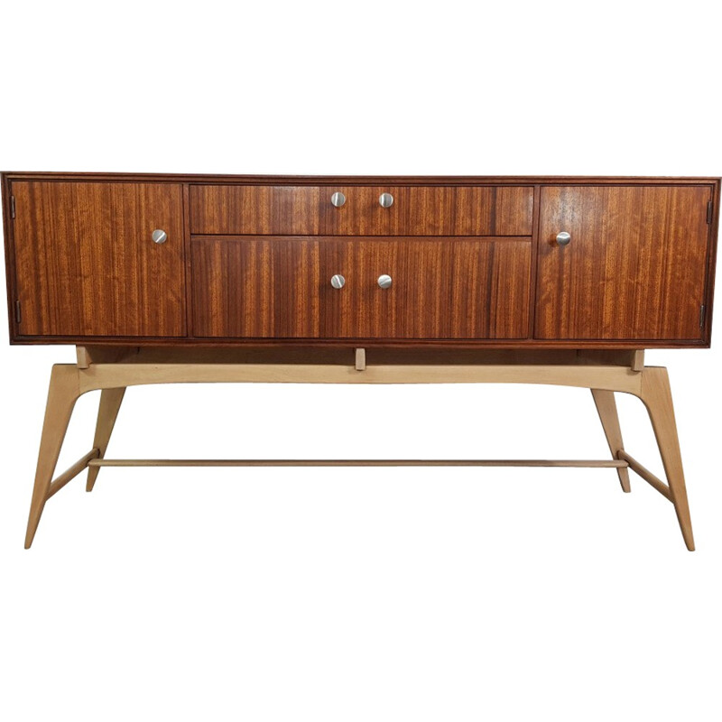 Teak and Beech Vintage Sideboard by Meredew - 1950s