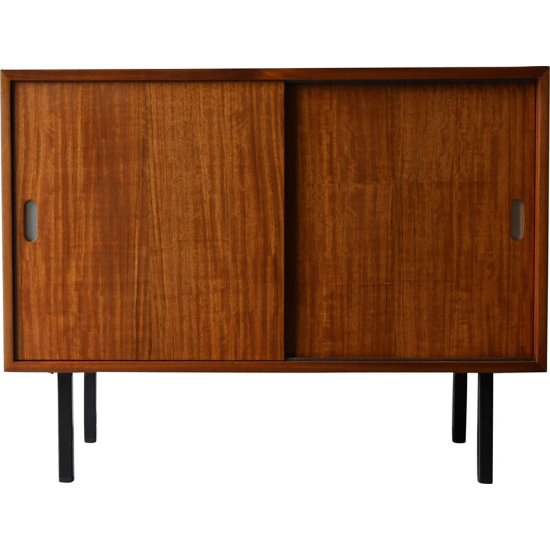 Vintage walnut cabinet by Robin Day for Hille - 1950s