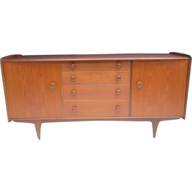 Scandinavian teak Vintage sideboard with drawers - 1960s