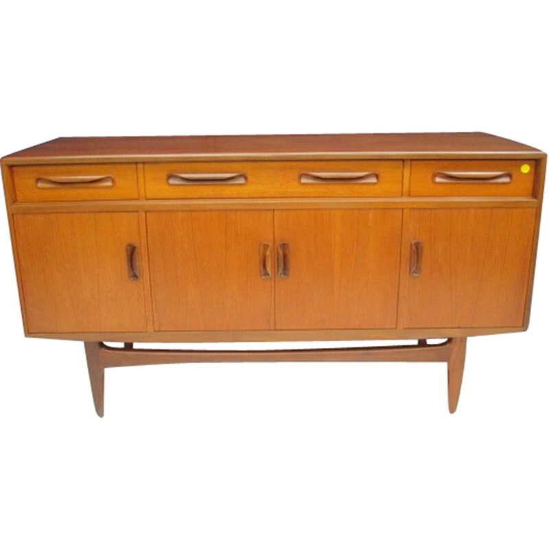 Teak Vintage sideboard with 4 drawers - 1960s