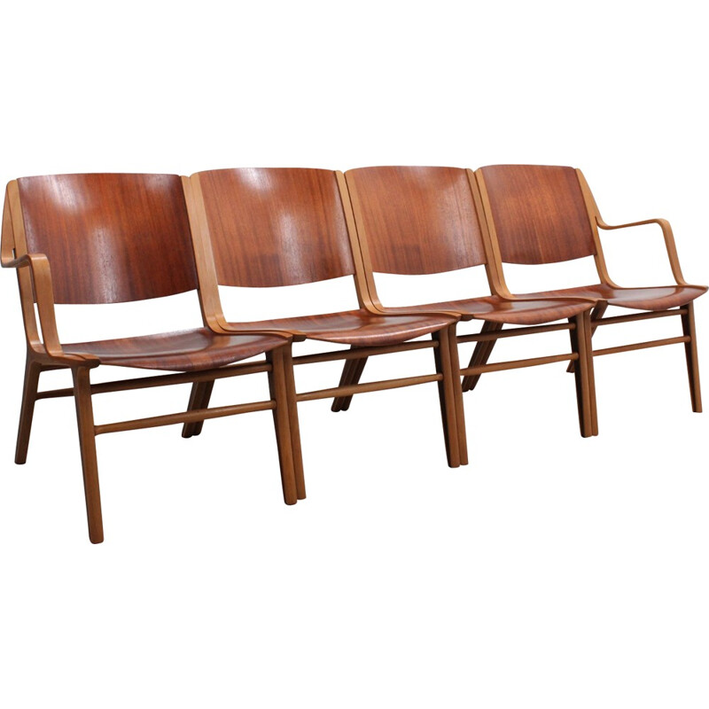 Set of 4 Vintage Lounge Chairs by Peter Hvidt & Orla Mølgaard-Nielsen for Fritz Hansen - 1960s