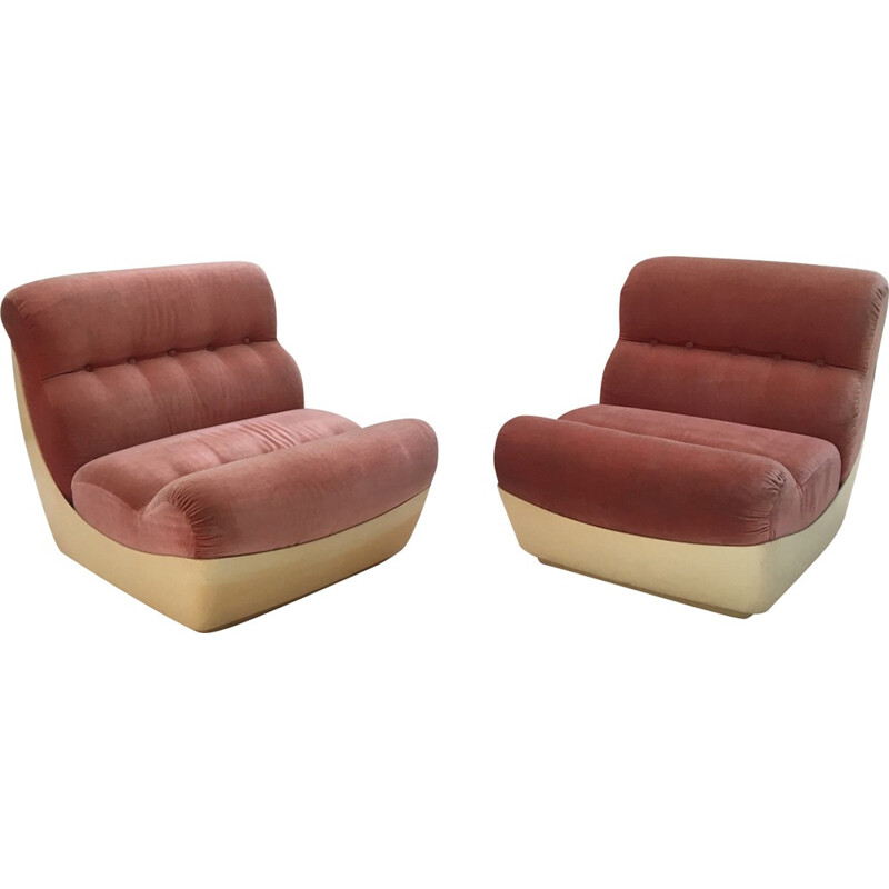 Set of 2 Vintage Space age Armchairs  - 1970s