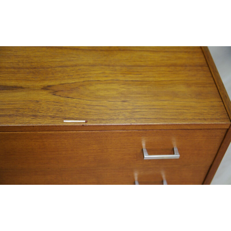 Vintage teak cabinet with 4 drawers - 1960s