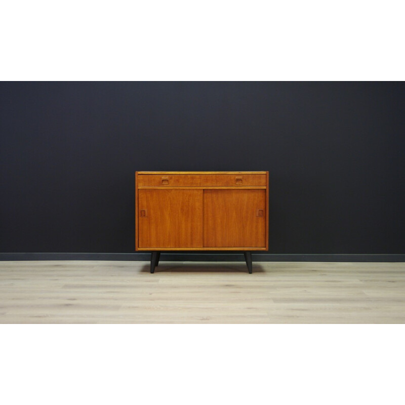 Vintage one drawer teak cabinet - 1960s