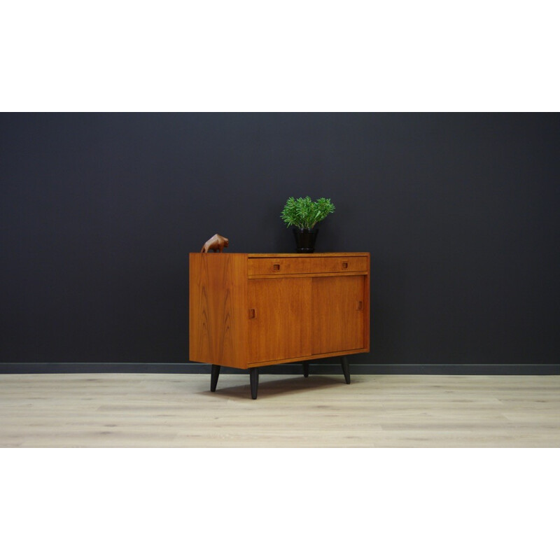 Vintage one drawer teak cabinet - 1960s