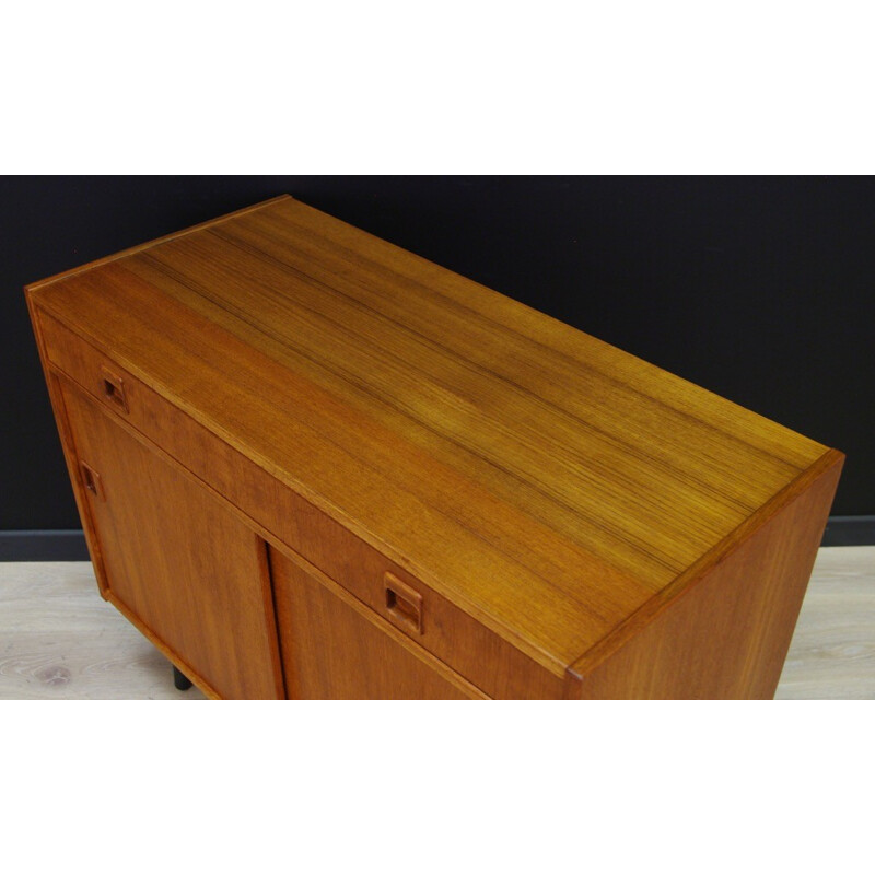 Vintage one drawer teak cabinet - 1960s