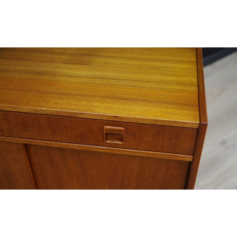 Vintage one drawer teak cabinet - 1960s