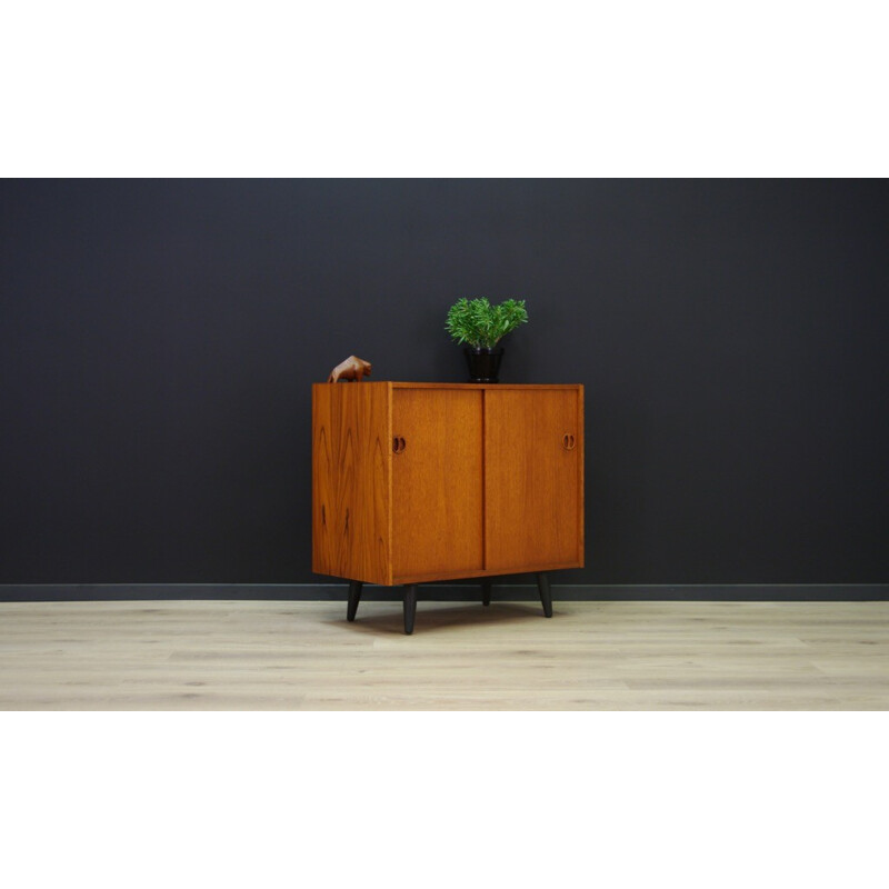 Vintage veneered with teak cabinet - 1960s