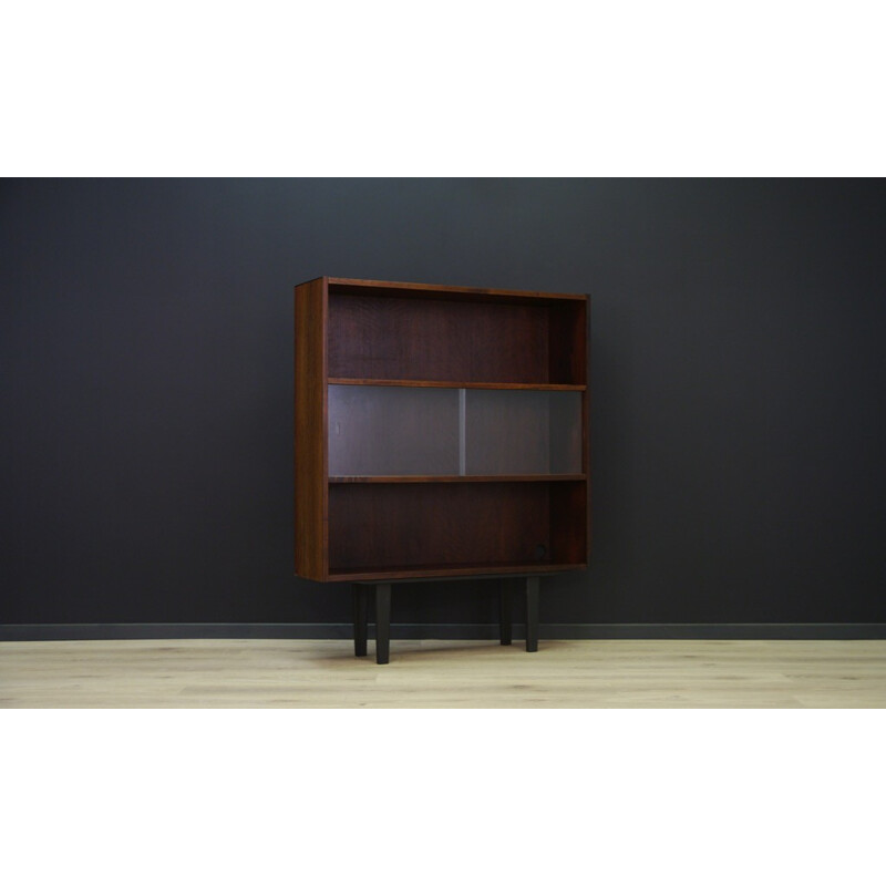 Vintage veneered with rosewood bookcase - 1960s