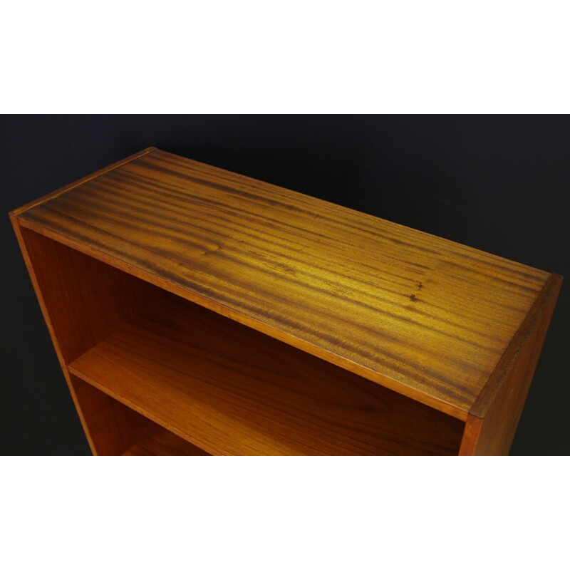 Vintage veneered with teak cabinet with one shelf - 1960s