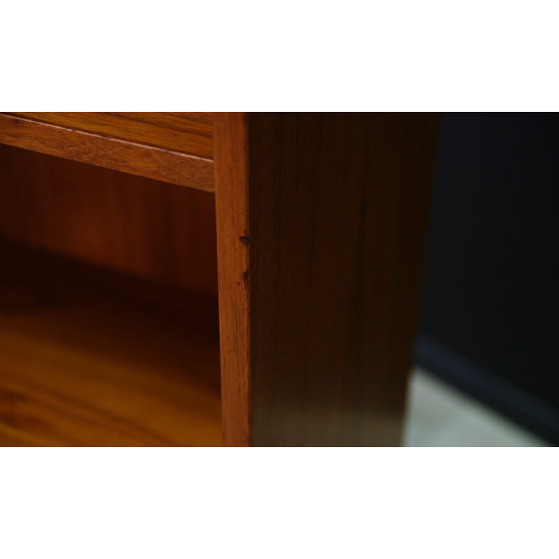 Vintage veneered with teak cabinet with one shelf - 1960s