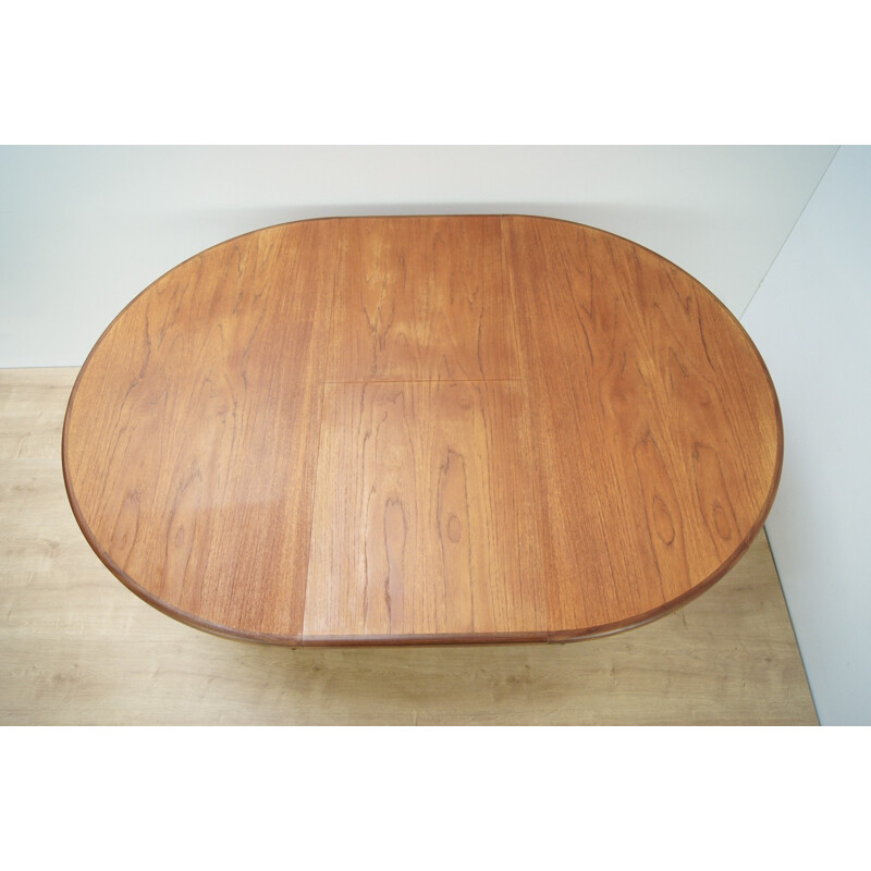 Vintage oval extendable teak dining table by G-Plan for Fresco - 1960s