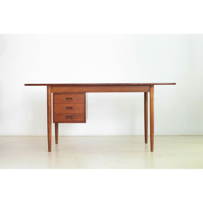 Vintage Danish teak desk by Arne Vodder - 1950s